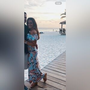 Off the shoulder floral dress